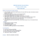 Thumbnails for Sixth meeting of the SC of the AMR MSPP - Summary of discussions